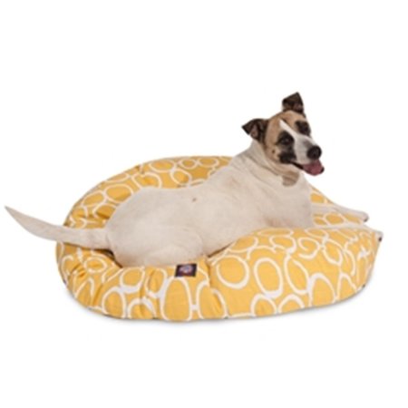 MAJESTIC PET Fusion Yellow Large Round Dog Bed 78899551063